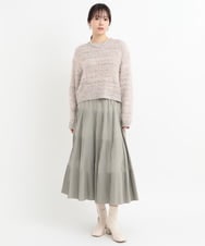 ZMFEB04120 al'aise modulation(アレーズモジュレーション) 【洗える】MIXヤーンシャギーニットプルオーバー ピンク