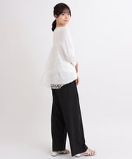 ZMFEB10154 al'aise modulation(アレーズモジュレーション) バックコンシャスシアージョイントニット ホワイト
