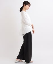 ZMFEB10154 al'aise modulation(アレーズモジュレーション) バックコンシャスシアージョイントニット ホワイト