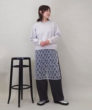 ZMFEE01150 al'aise modulation(アレーズモジュレーション) 【洗える】レーススカート付きニットプルオーバー ライトグレー