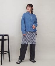 ZMFEE01150 al'aise modulation(アレーズモジュレーション) 【洗える】レーススカート付きニットプルオーバー ライトグレー