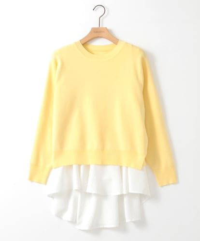 ZMFEE03089 al'aise modulation 【セットアイテム】レイヤードデザインニットプルオーバー