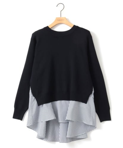 ZMFEE03089 al'aise modulation 【セットアイテム】レイヤードデザインニットプルオーバー