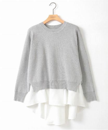 ZMFEE03089 al'aise modulation 【セットアイテム】レイヤードデザインニットプルオーバー
