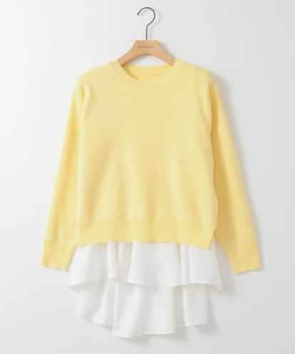 ZMFEE03089 al'aise modulation 【セットアイテム】レイヤードデザインニットプルオーバー