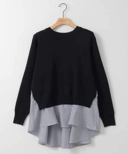 ZMFEE03089 al'aise modulation 【セットアイテム】レイヤードデザインニットプルオーバー