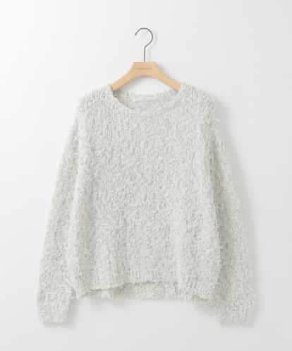 ZMFEE04110 al'aise modulation MIXヤーンラウンドニット