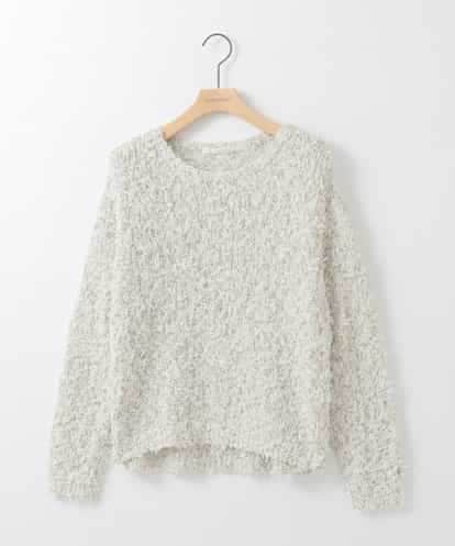 ZMFEE04110 al'aise modulation MIXヤーンラウンドニット