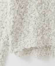 ZMFEE04110 al'aise modulation(アレーズモジュレーション) MIXヤーンラウンドニット ダークグレー