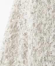 ZMFEE04110 al'aise modulation(アレーズモジュレーション) MIXヤーンラウンドニット ダークグレー