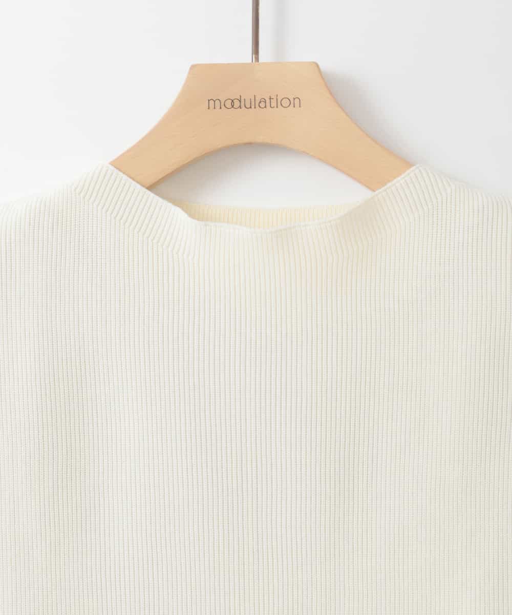 ZMFEE05150 al'aise modulation(アレーズモジュレーション) 【セットアイテム/洗える】プリーツブラウス×デザインニットベスト ホワイト