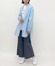 ZMFET12169 al'aise modulation(アレーズモジュレーション) 【セットアイテム】ロゴ入りカットソー×シアーニット ホワイト×ブラック