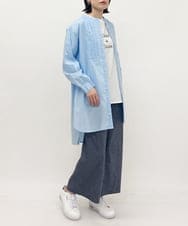 ZMFET12169 al'aise modulation(アレーズモジュレーション) 【セットアイテム】ロゴ入りカットソー×シアーニット ホワイト×ブラック