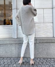 ZMFEW07150 al'aise modulation(アレーズモジュレーション) Vネックラメニットプルオーバー ベージュ