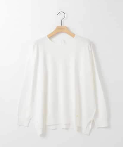 ZMFGE10110 al'aise modulation 【洗える】サイドスリットニットプルオーバー