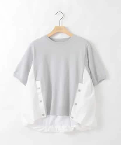 ZMFGE14089 al'aise modulation バルーンヘム異素材ジョイントプルオーバー