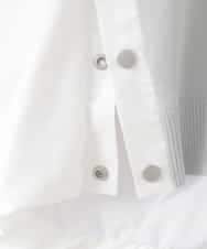 ZMFGE14089 al'aise modulation(アレーズモジュレーション) バルーンヘム異素材ジョイントプルオーバー ライトグレー