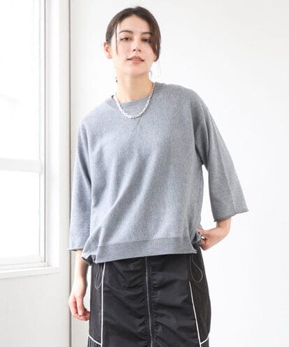 ZMFGE15098 al'aise modulation 【セットアップ対応・洗える】ラメドロストニットプルオーバー