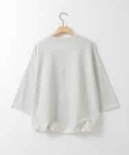 ZMFGE15098 al'aise modulation(アレーズモジュレーション) 【セットアップ対応・洗える】ラメドロストニットプルオーバー ライトグレー