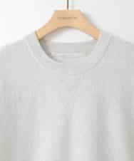 ZMFGE15098 al'aise modulation(アレーズモジュレーション) 【セットアップ対応・洗える】ラメドロストニットプルオーバー ライトグレー