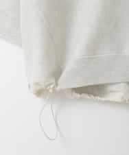 ZMFGE15098 al'aise modulation(アレーズモジュレーション) 【セットアップ対応・洗える】ラメドロストニットプルオーバー ライトグレー