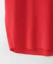 ZMFGE16098 al'aise modulation(アレーズモジュレーション) 【洗える】ドロップショルダーニットプルオーバー レッド