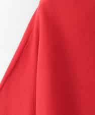 ZMFGE16098 al'aise modulation(アレーズモジュレーション) 【洗える】ドロップショルダーニットプルオーバー レッド