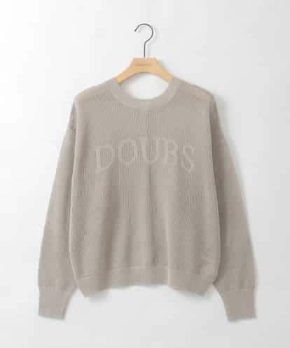 ZMFGE17120 al'aise modulation 【洗える/2WAY】ロゴメッシュニットプルオーバー