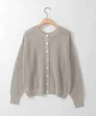 ZMFGE17120 al'aise modulation(アレーズモジュレーション) 【洗える/2WAY】ロゴメッシュニットプルオーバー ライトグレー