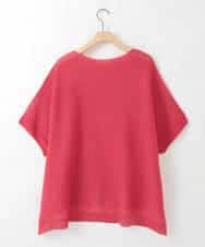 ZMFGE18099 al'aise modulation(アレーズモジュレーション) 【日本製/ホールガーメント】ドルマンコットンニットプルオーバー レッド