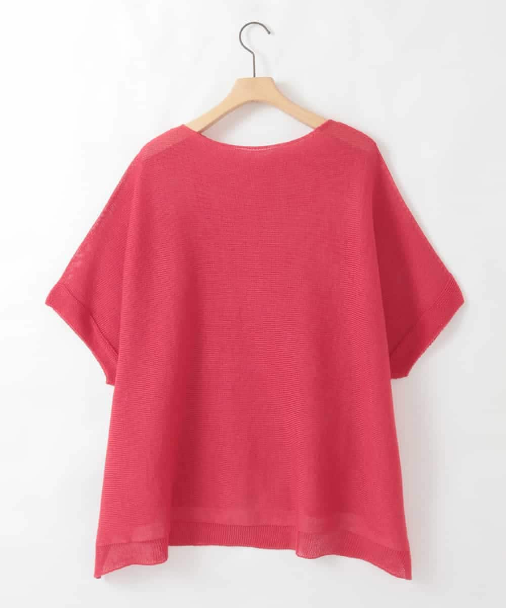 ZMFGE18099 al'aise modulation(アレーズモジュレーション) 【日本製/ホールガーメント】ドルマンコットンニットプルオーバー レッド