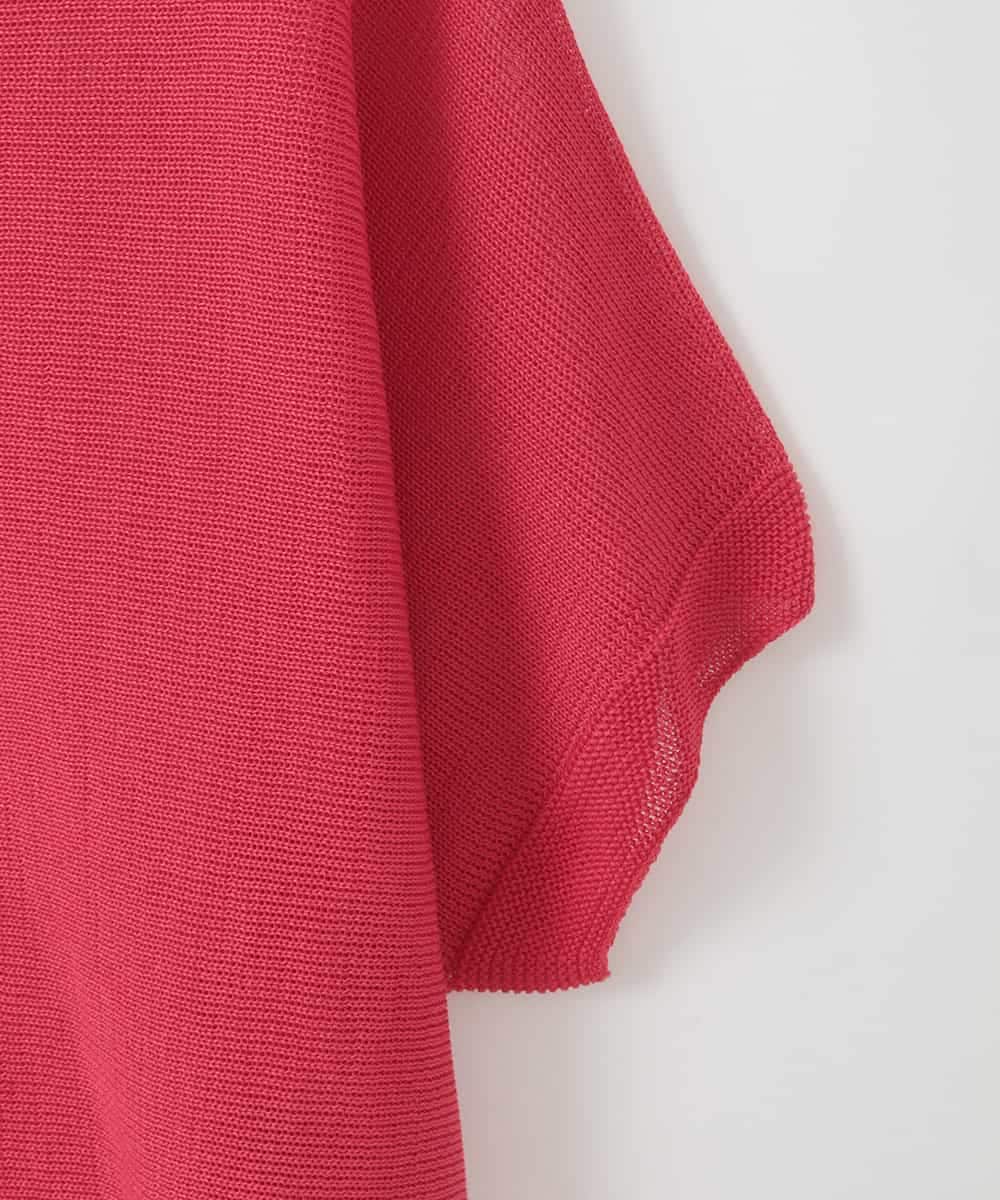 ZMFGE18099 al'aise modulation(アレーズモジュレーション) 【日本製/ホールガーメント】ドルマンコットンニットプルオーバー レッド