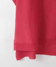 ZMFGE18099 al'aise modulation(アレーズモジュレーション) 【日本製/ホールガーメント】ドルマンコットンニットプルオーバー レッド