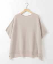 ZMFGE18099 al'aise modulation(アレーズモジュレーション) 【日本製/ホールガーメント】ドルマンコットンニットプルオーバー ライトグレー