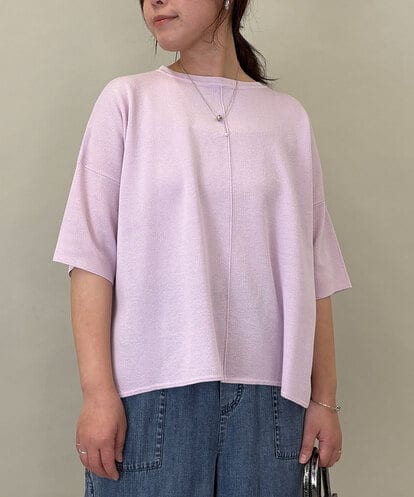 ZMFGE26110 al'aise modulation 【洗える】さらりスリットプルオーバー