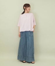 ZMFGE26110 al'aise modulation(アレーズモジュレーション) 【洗える】さらりスリットプルオーバー ピンク