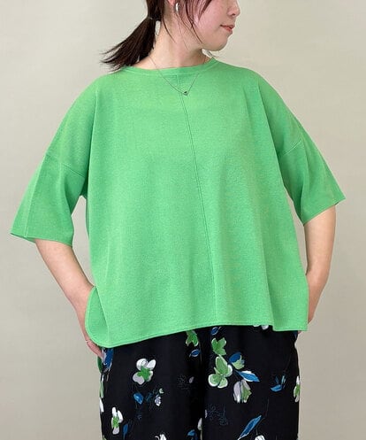 ZMFGE26110 al'aise modulation 【洗える】さらりスリットプルオーバー