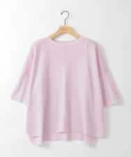 ZMFGE26110 al'aise modulation(アレーズモジュレーション) 【洗える】さらりスリットプルオーバー ピンク