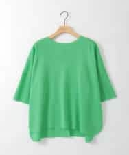 ZMFGE26110 al'aise modulation(アレーズモジュレーション) 【洗える】さらりスリットプルオーバー グリーン