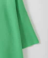 ZMFGE26110 al'aise modulation(アレーズモジュレーション) 【洗える】さらりスリットプルオーバー グリーン