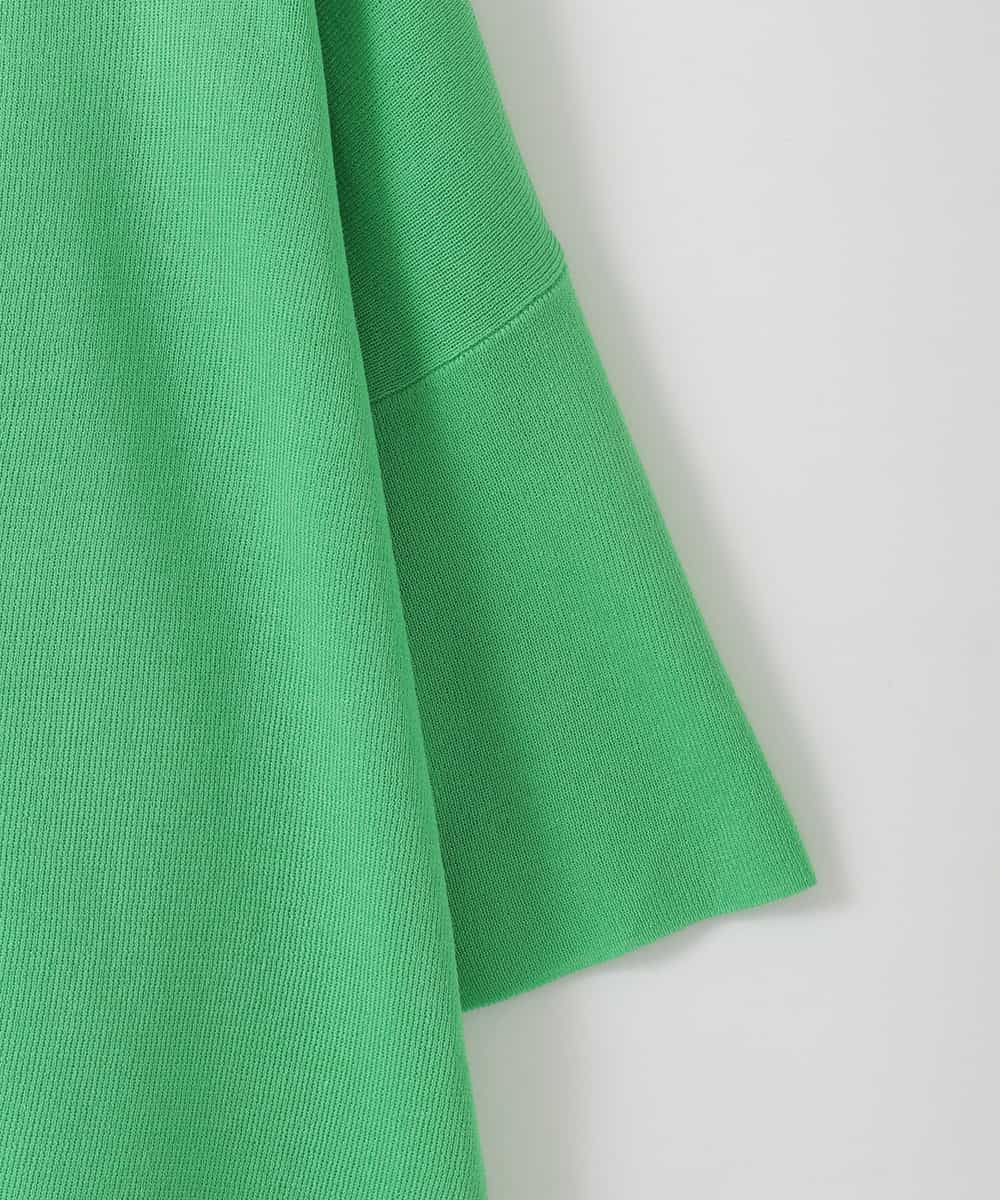 ZMFGE26110 al'aise modulation(アレーズモジュレーション) 【洗える】さらりスリットプルオーバー グリーン