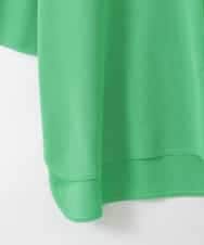 ZMFGE26110 al'aise modulation(アレーズモジュレーション) 【洗える】さらりスリットプルオーバー グリーン