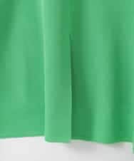 ZMFGE26110 al'aise modulation(アレーズモジュレーション) 【洗える】さらりスリットプルオーバー グリーン