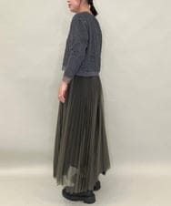 ZMFJB04098 al'aise modulation(アレーズモジュレーション) ロゴアクセントシャギープルオーバー ダークグレー