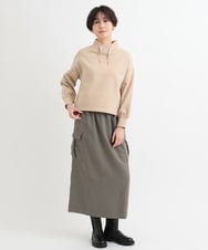 ZMHAB43120 al'aise modulation(アレーズモジュレーション) ユーティリティカーゴスカート カーキ