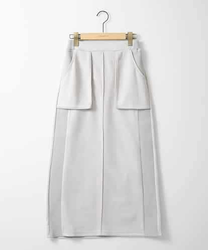 ZMHAE24099 al'aise modulation 【洗える】サイドリブスエードスカート