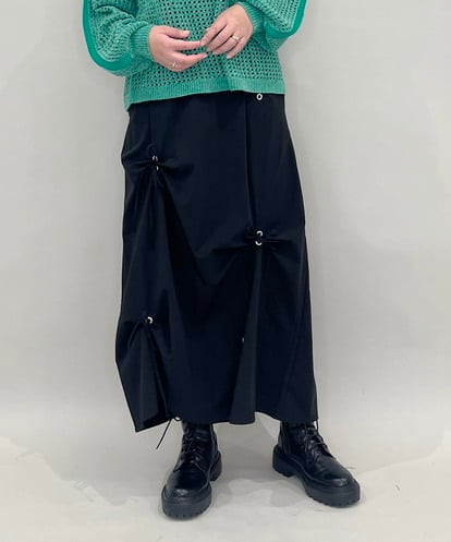 ZMHAE26128 al'aise modulation リボンアクセントスカート