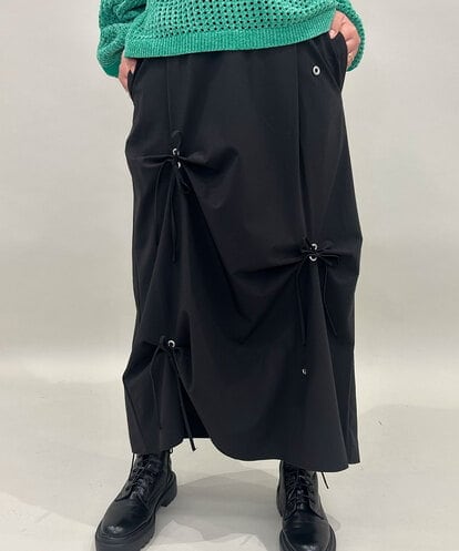 ZMHAE26128 al'aise modulation リボンアクセントスカート