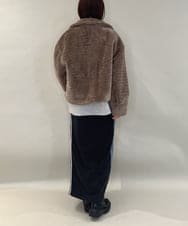 ZMHAE27168 al'aise modulation(アレーズモジュレーション) 異素材ドッキングデニムスカート ブラック