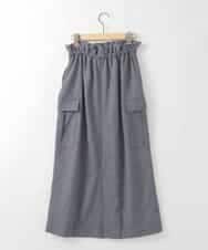 ZMHAE29120 al'aise modulation(アレーズモジュレーション) サイドポケットドロストデザインスカート グレー